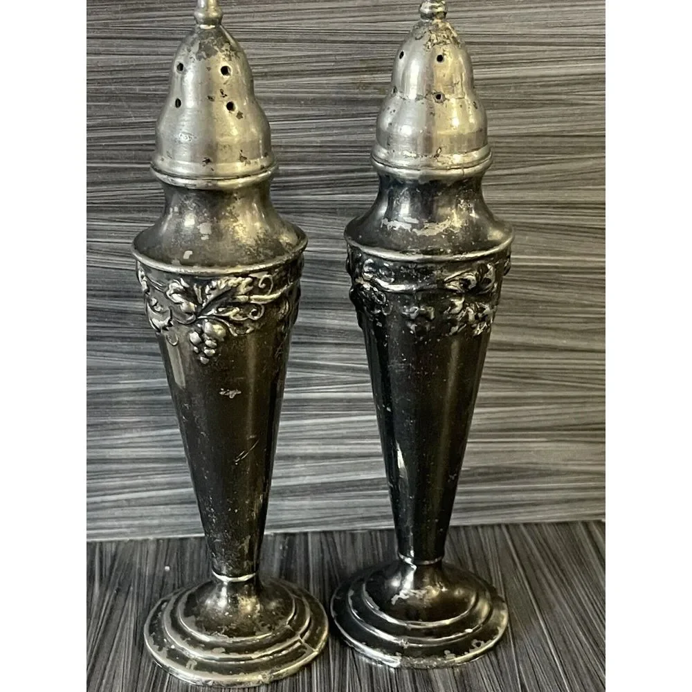 Vintage Harmony House Masco‎ Salt & Pepper Shakers Maytime AA+ Silverplated @J